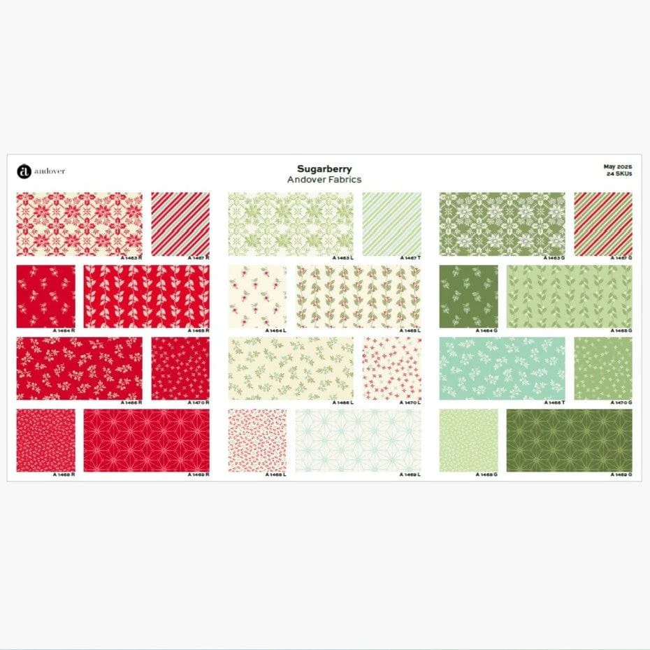 Andover Fabric Sugarberry Strip Roll - Image 4