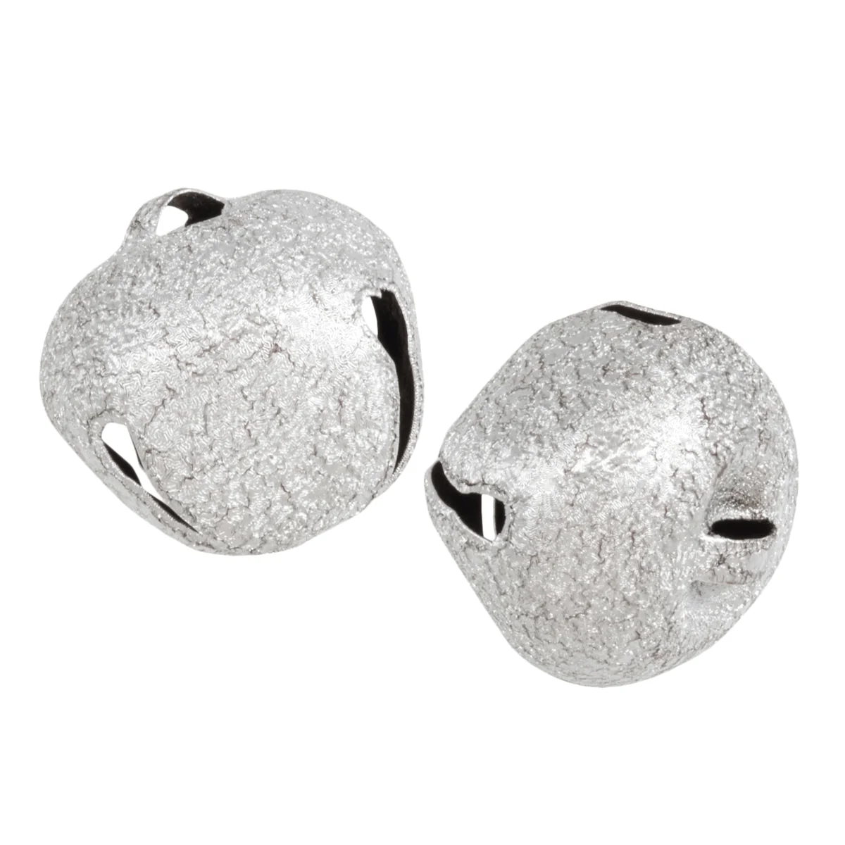 Bells Jingle: Frosted Silver 30mm. Price per bell.