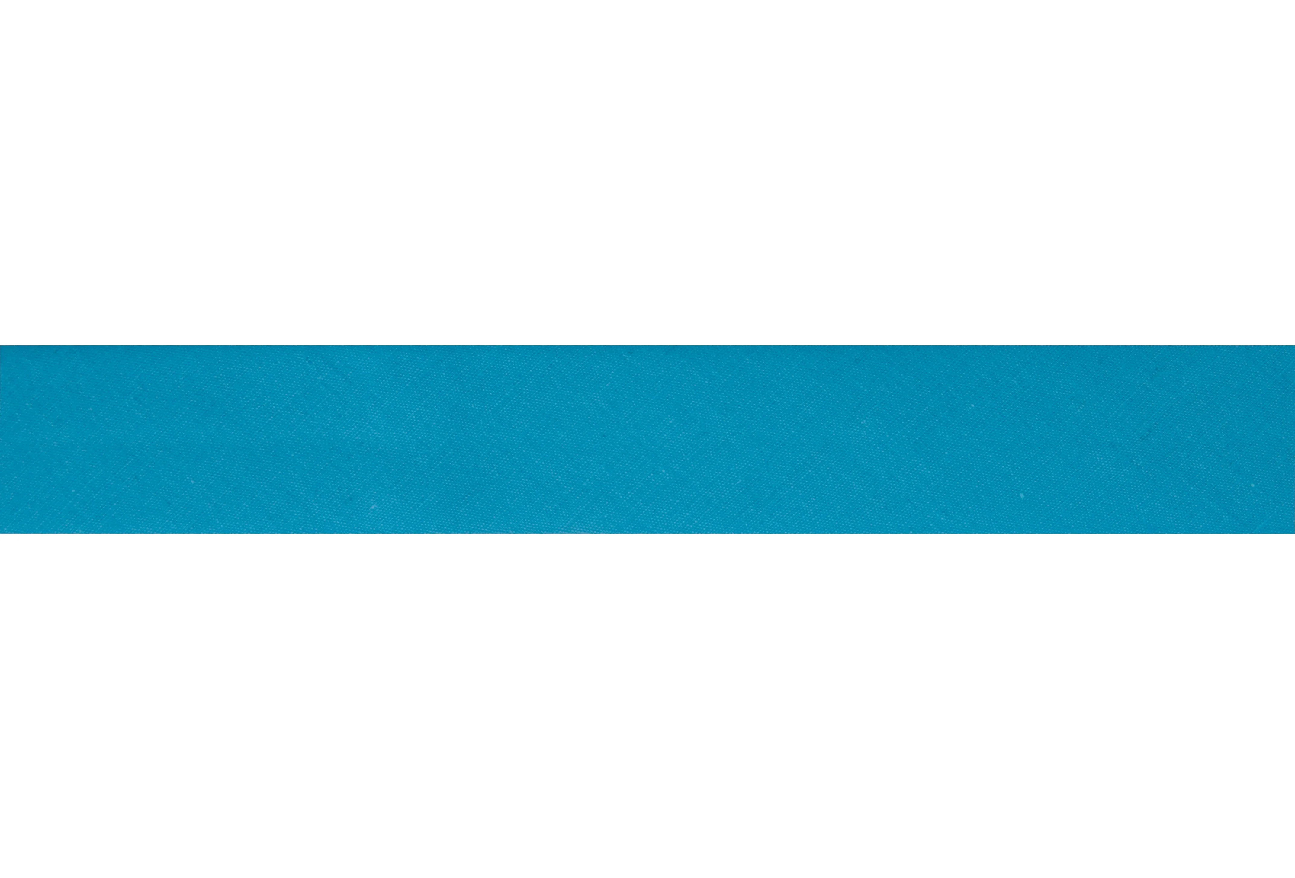 Polycotton Bias Binding: 2.5m x 12mm: Aqua