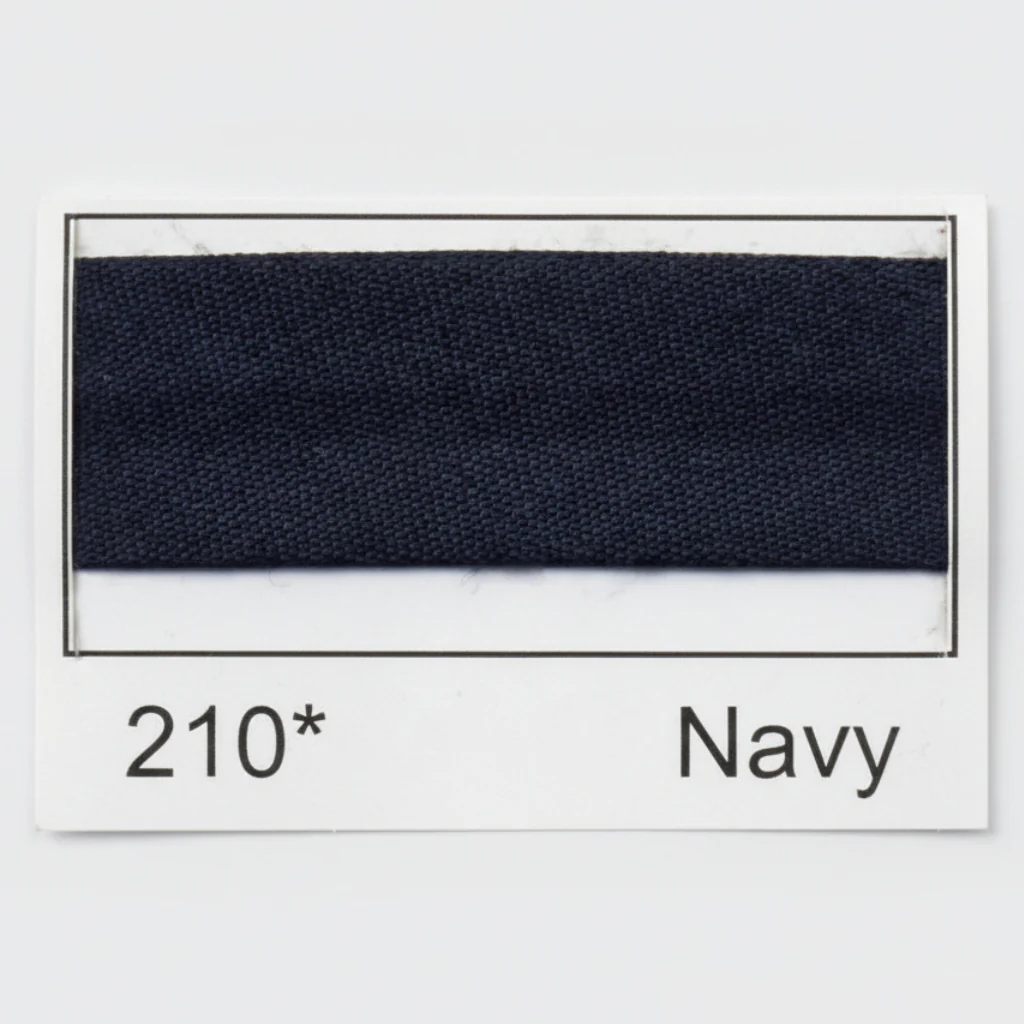 Navy Polycotton Bias Binding 25mm x 2.5m
