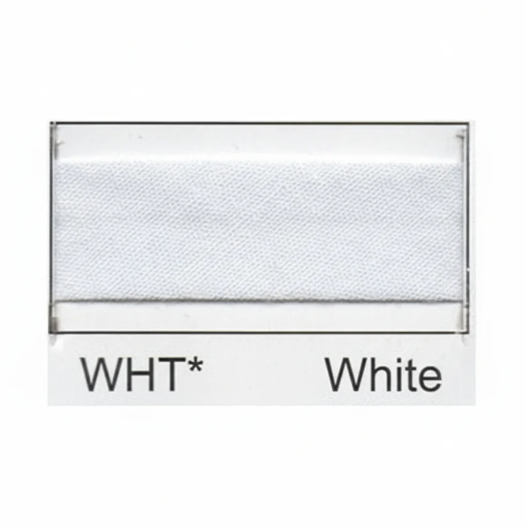 White Polycotton Bias Binding 25mm x 2.5m