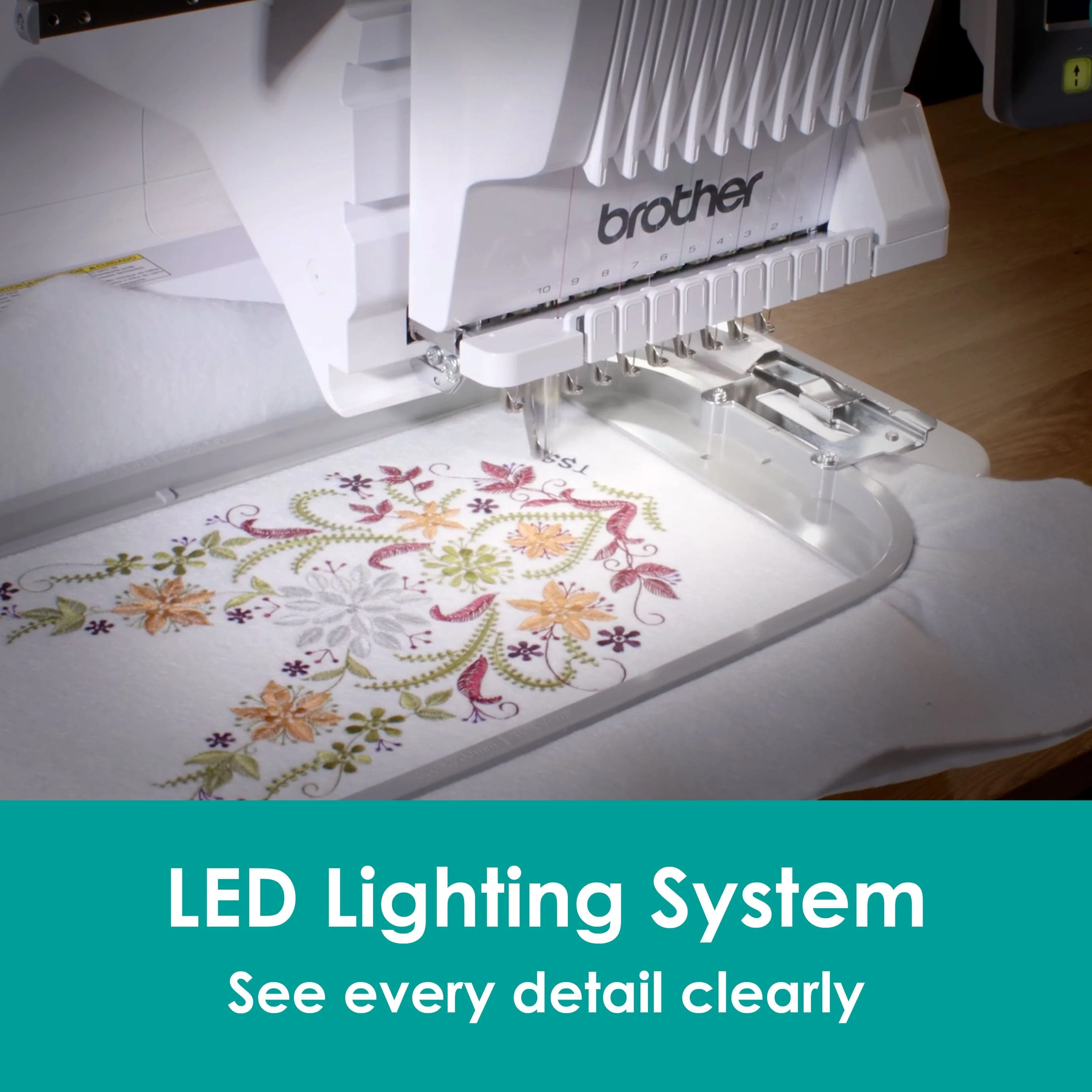 Brother PR1060W Entrepreneur Pro W 10-Needle Embroidery Machine - Image 11