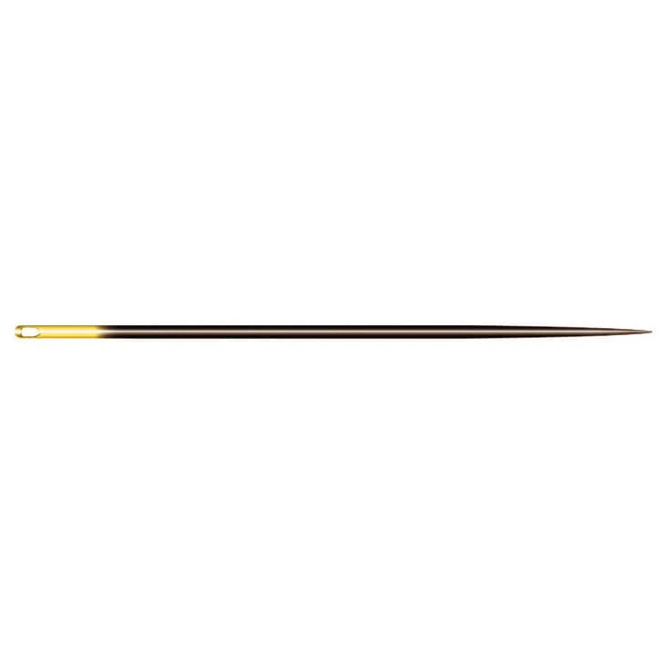 Clover Hand Sewing Needles Black Gold: Quilting Between: Size 12 - Image 2