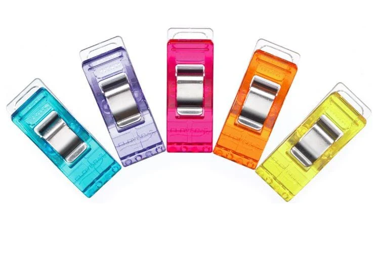 Clover Wonder Clips Assorted Colours 10 Pieces - Image 2