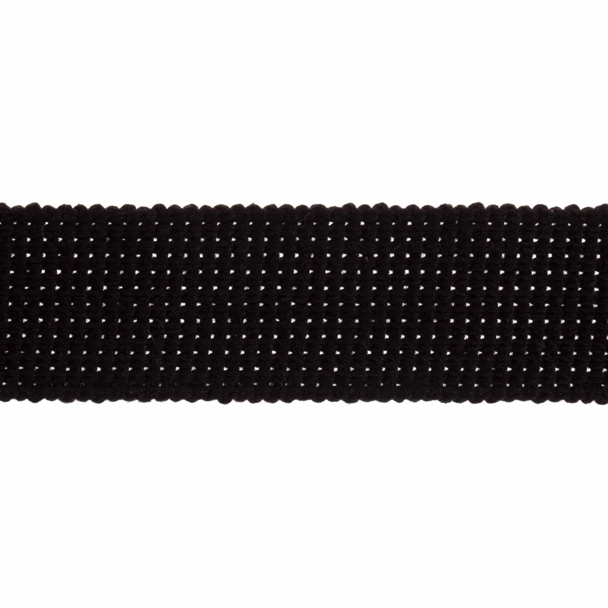 Cotton Acrylic Webbing Trim: 30mm: Black
