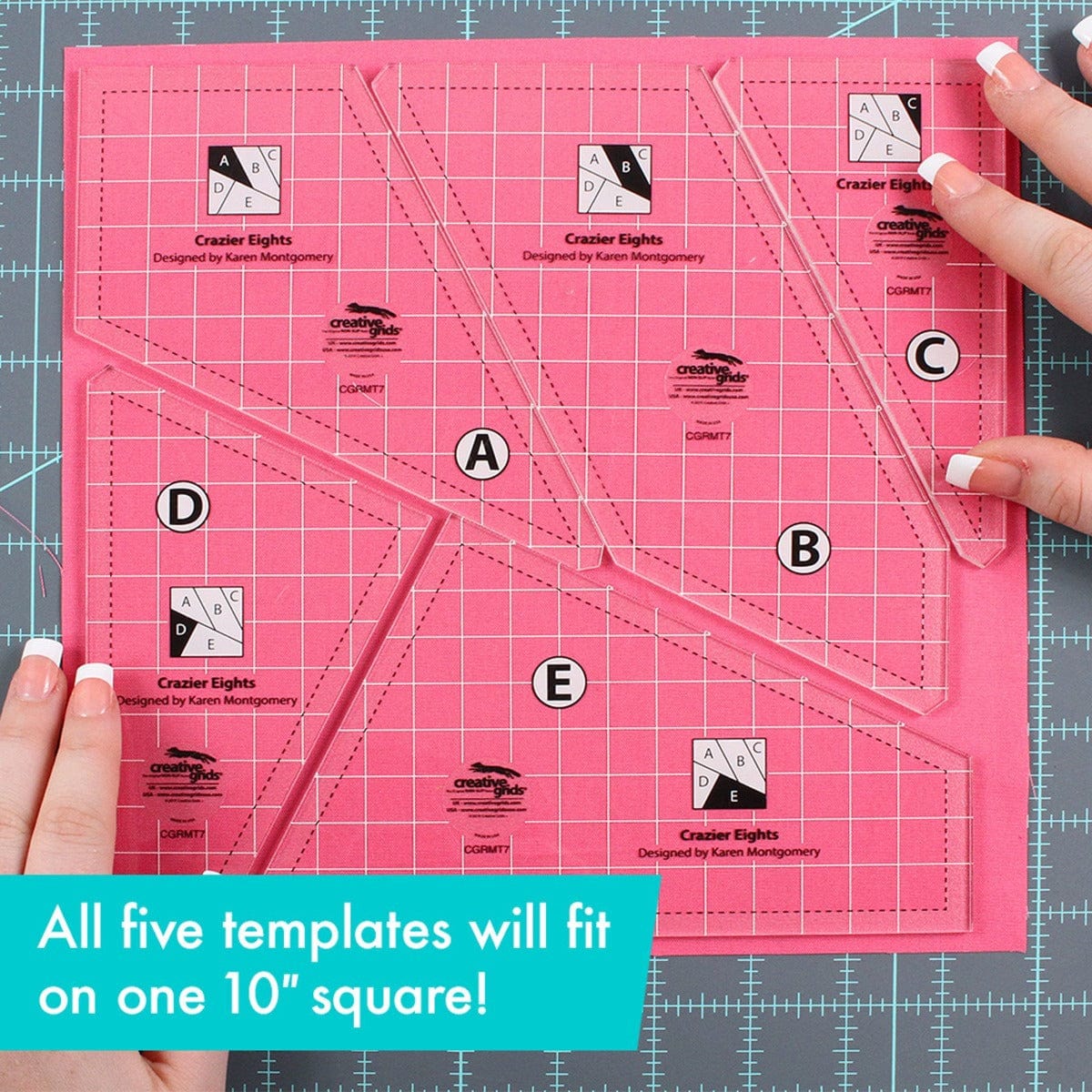 Creative Grids Non slip: Crazier Eights Template Rulers - Image 2
