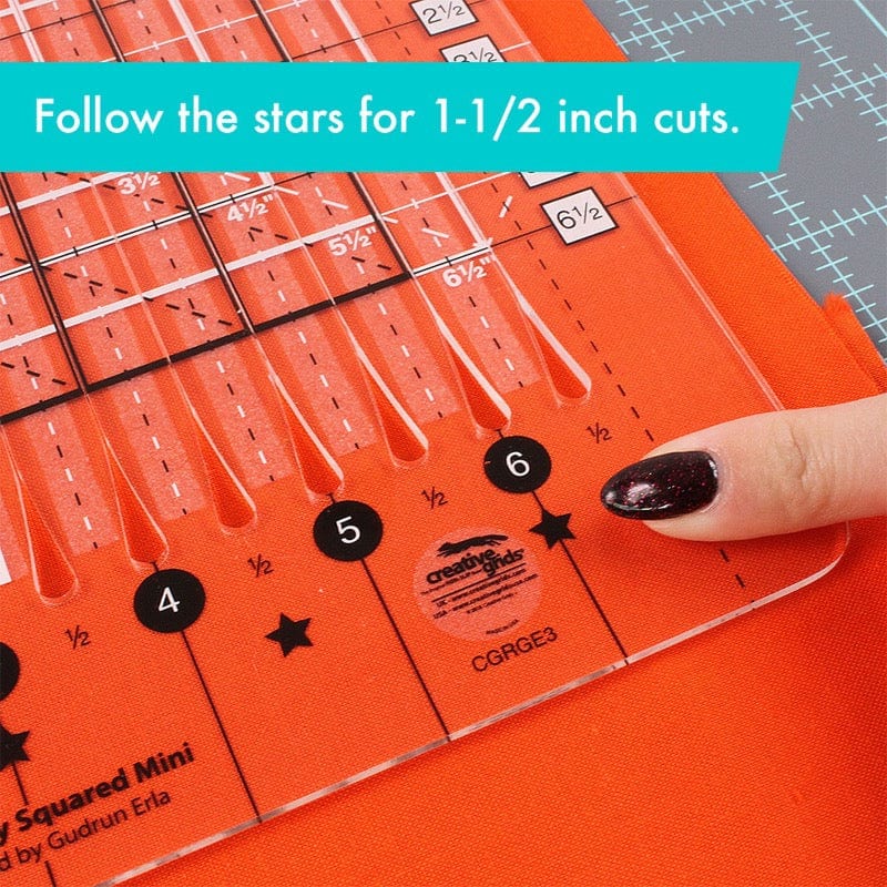 Creative Grids Non slip: Stripology Mini Quilt Ruler - Image 2