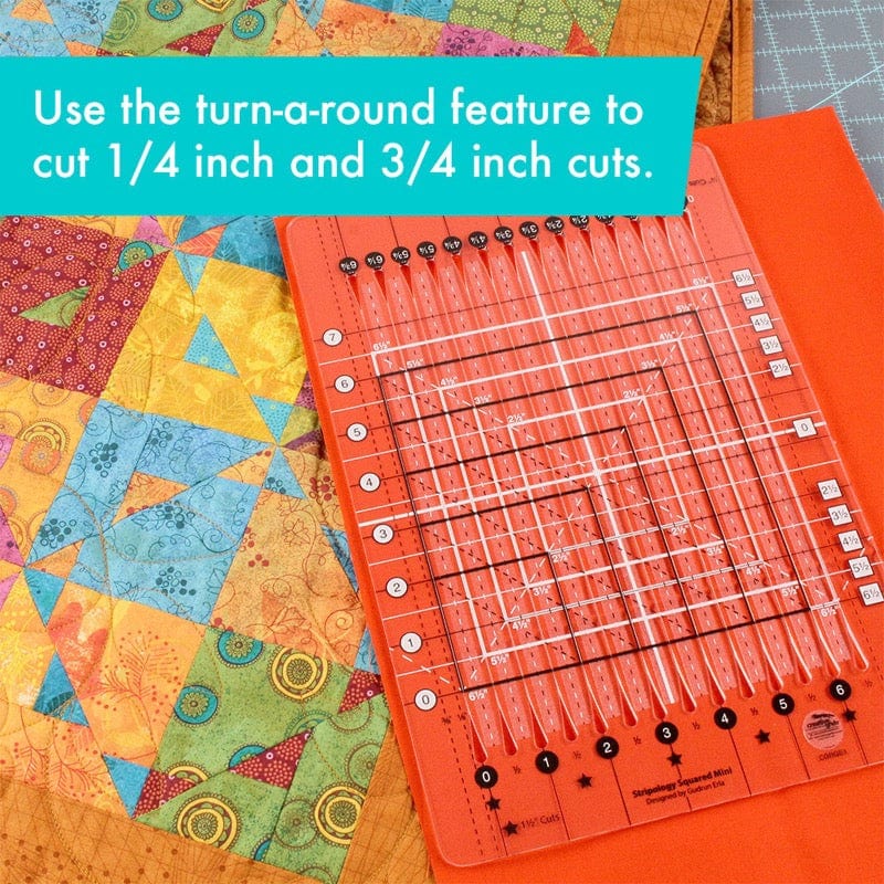 Creative Grids Non slip: Stripology Mini Quilt Ruler - Image 3