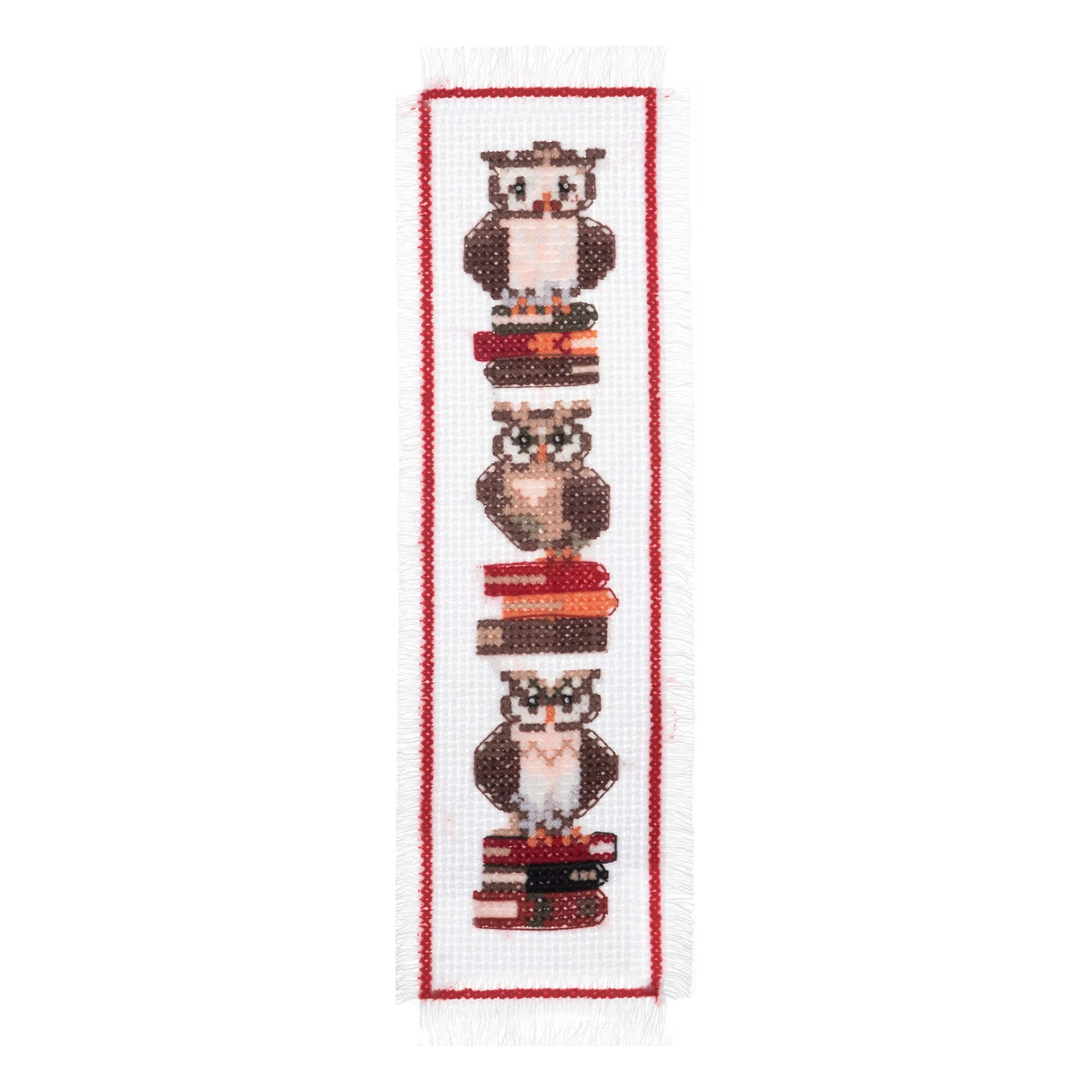 Cross Stitch Bookmark Kit Owls - Image 3