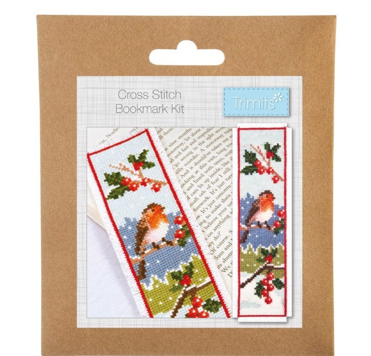 Cross Stitch Bookmark Kit Robin