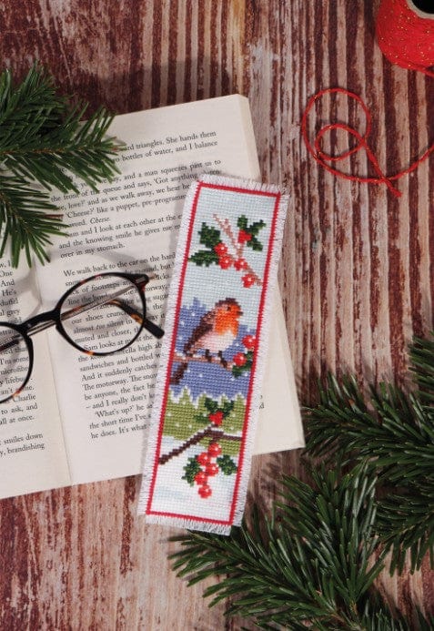 Cross Stitch Bookmark Kit Robin - Image 4