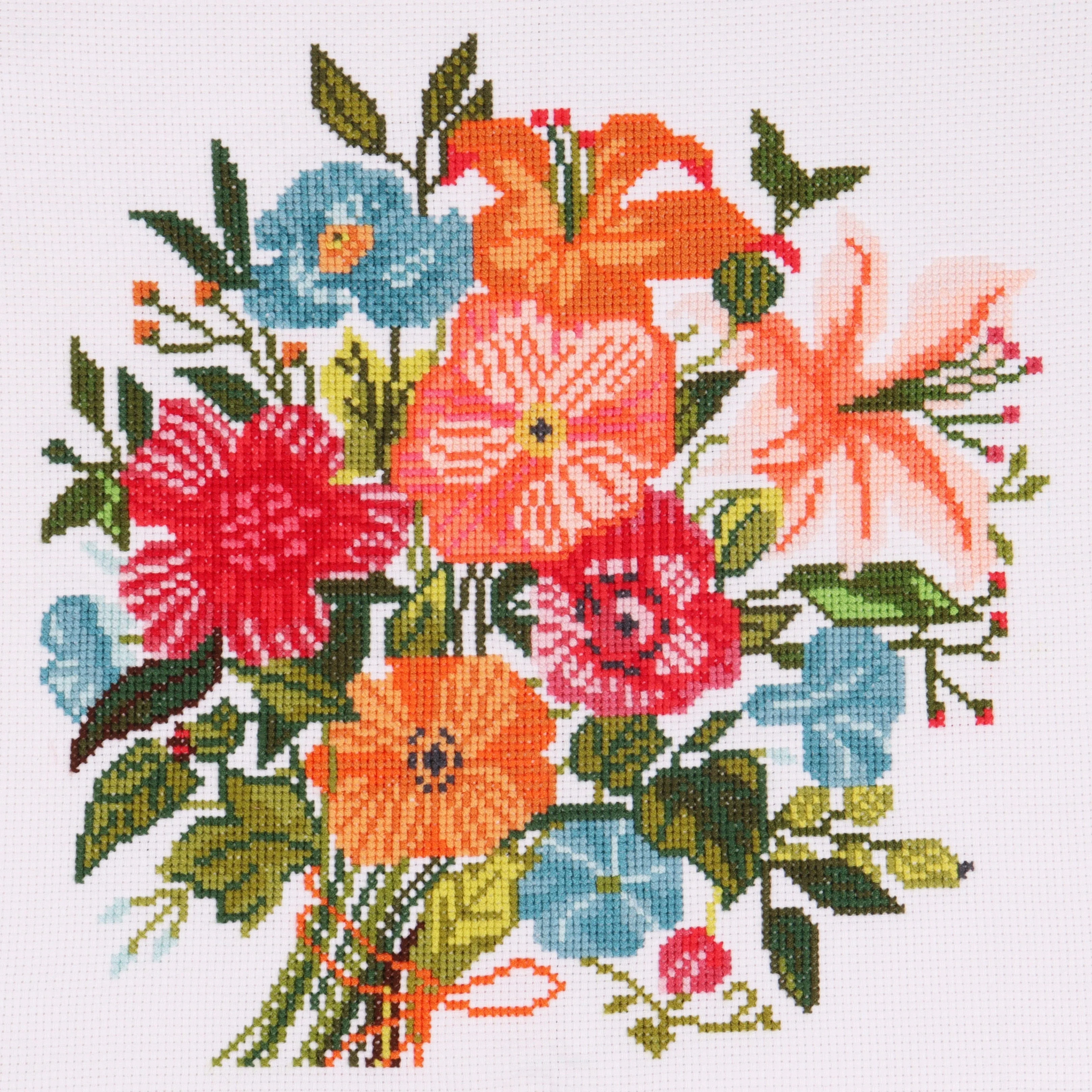 Cross Stitch Kit Floral Bouquet - Image 3