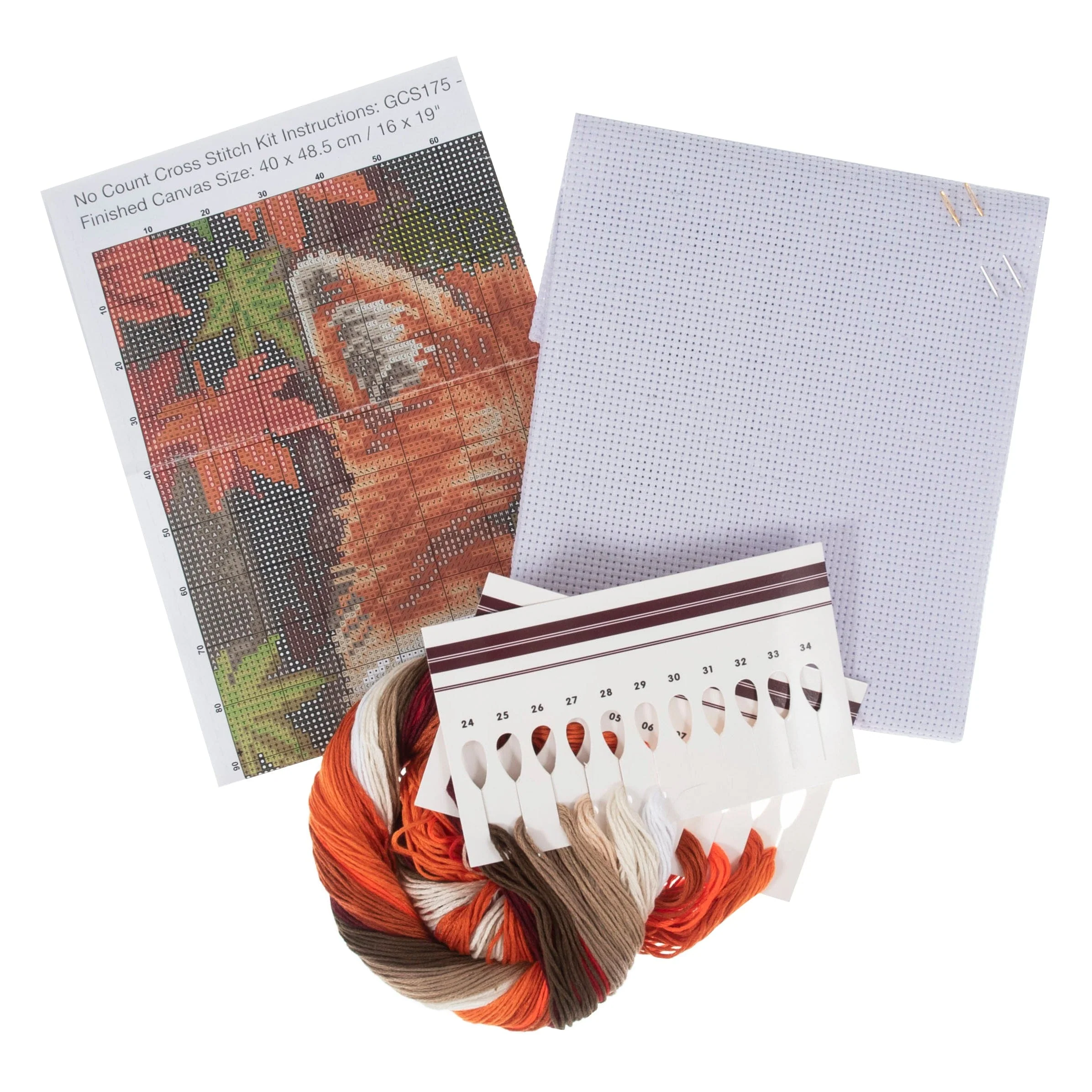 Cross Stitch Kit large Fox - Image 3