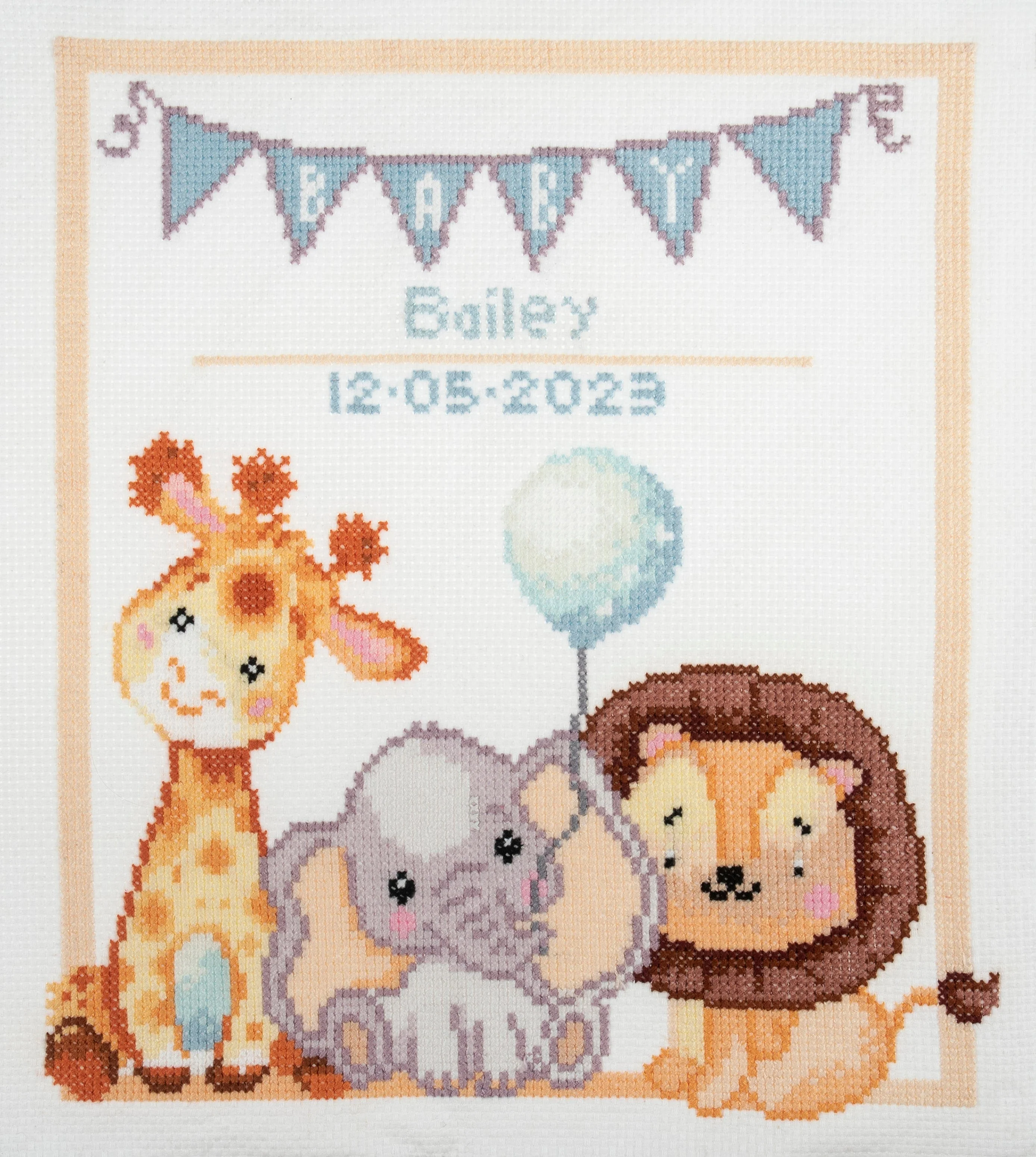 Large Cross Stitch Kit New Baby - Image 3