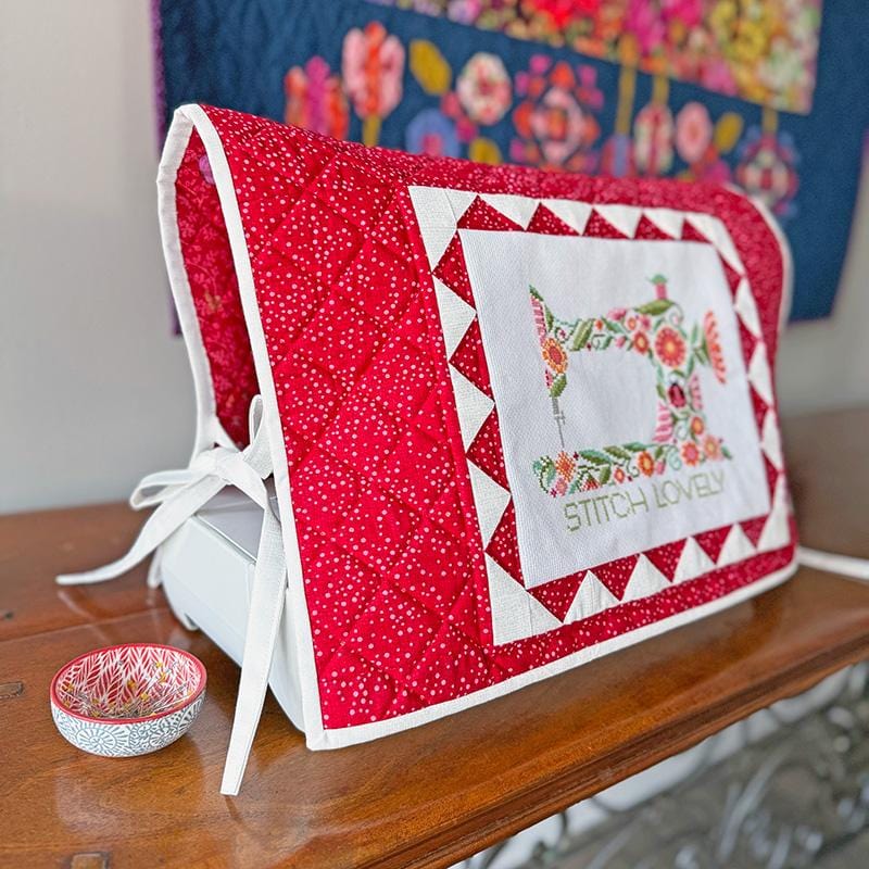 Cross Stitch Kit Superbloom Sewing Machine Cover/Pillow - Image 2