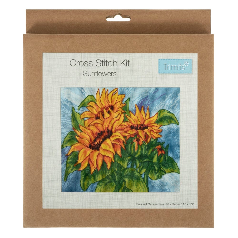 Cross Stitch Kit Sunflowers