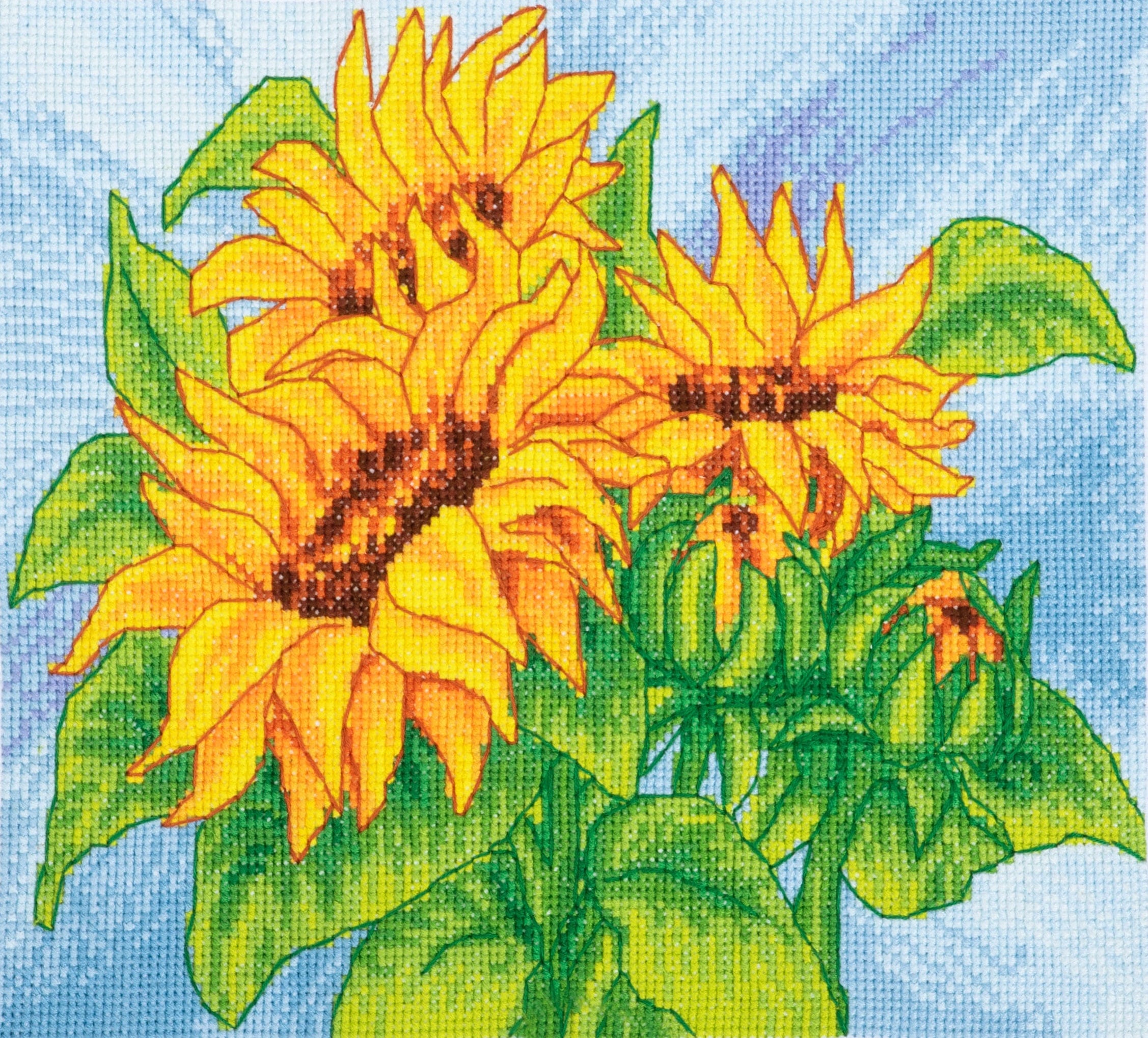 Cross Stitch Kit Sunflowers - Image 3
