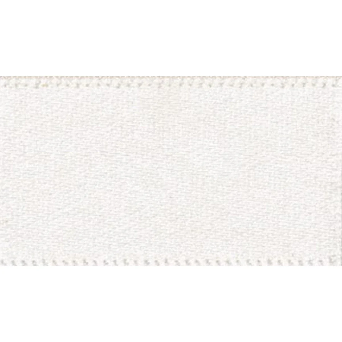 Double Faced Satin Ribbon: Bridal White: 7mm wide. Price per metre.