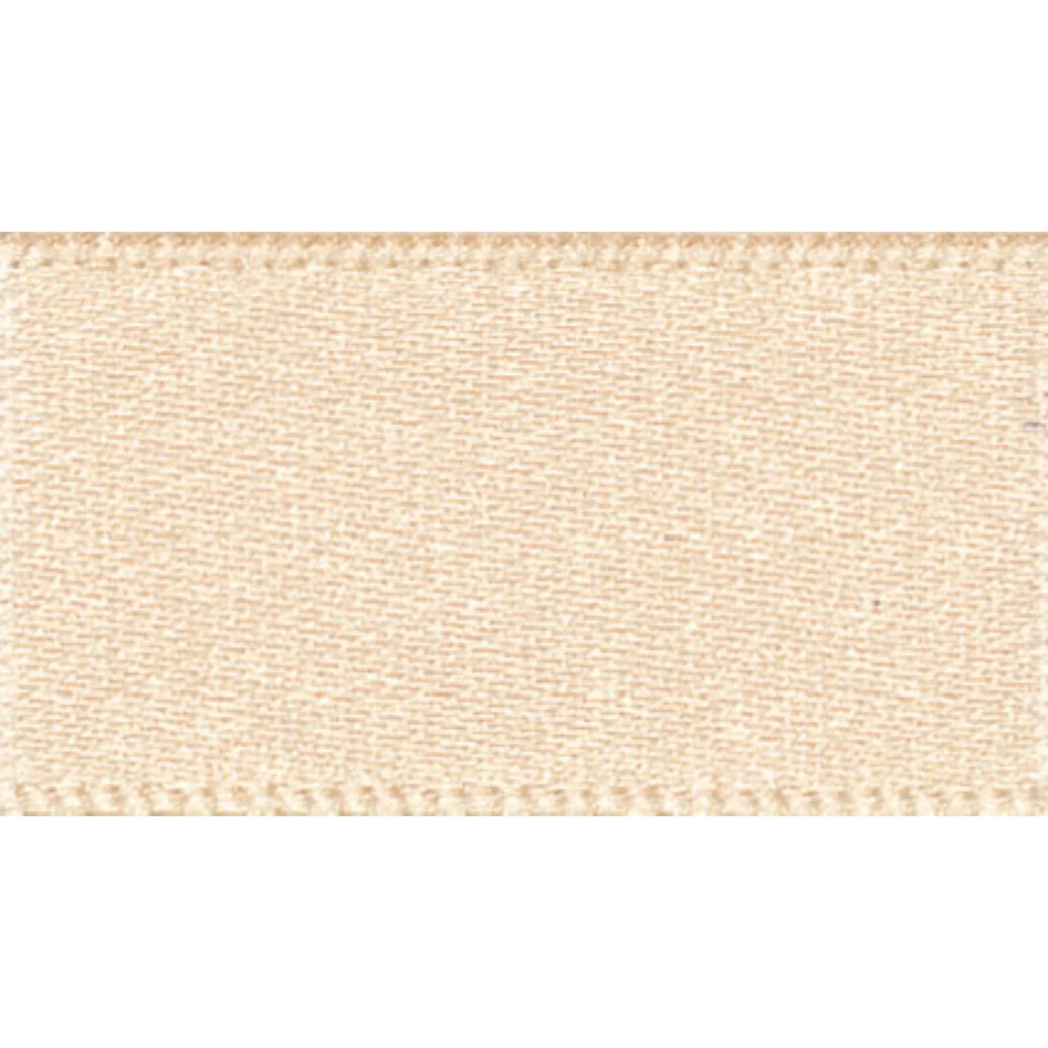 Double Faced Satin Ribbon Cream: 10mm wide. Price per metre.