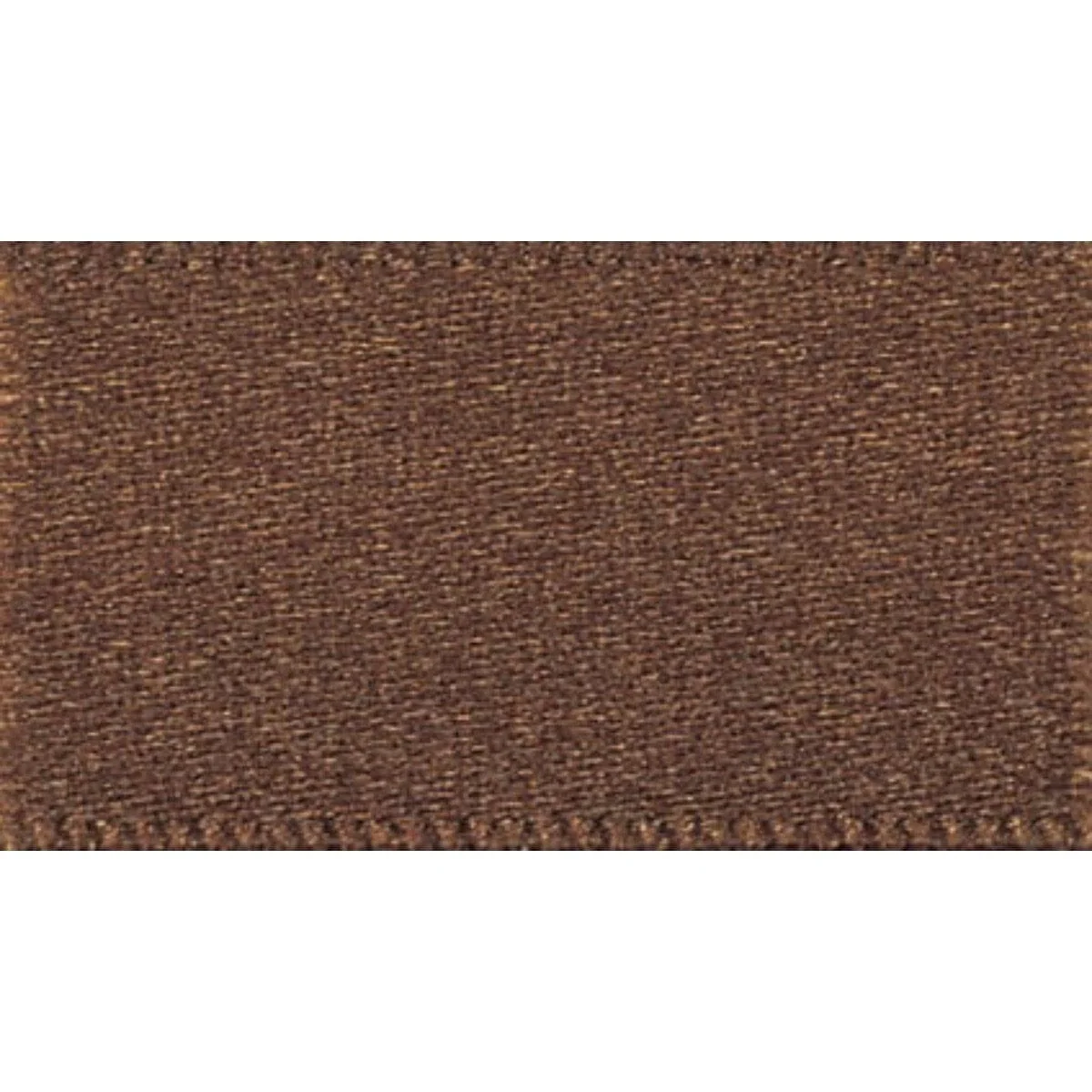 Double Faced Satin Ribbon Dark Brown: 15mm wide. Price per metre.