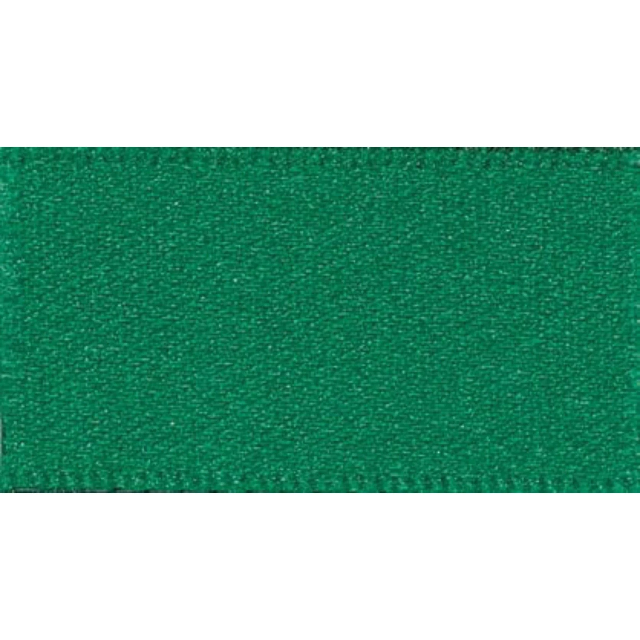 Double Faced Satin Ribbon Hunter Green: 10mm wide. Price per metre.