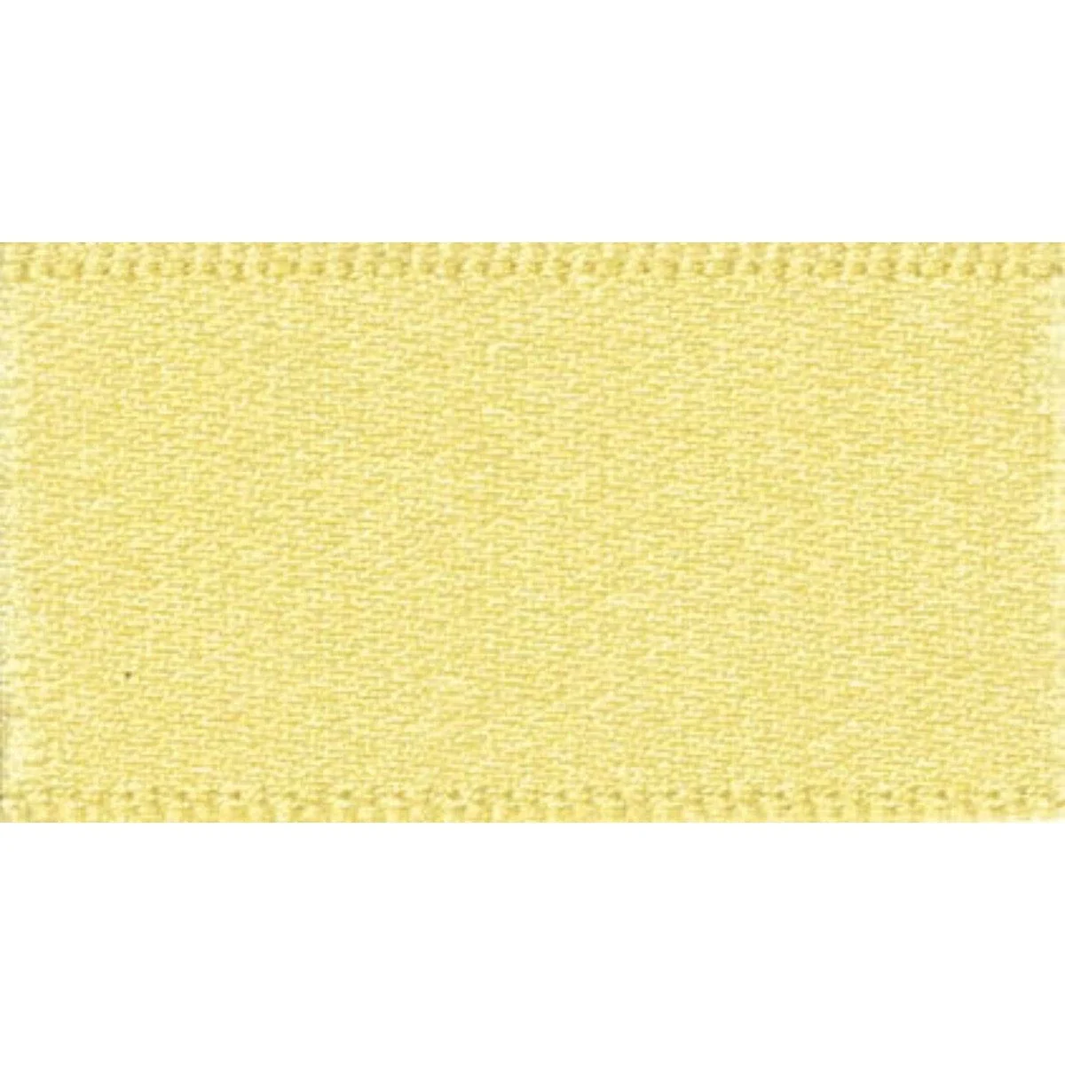 Double Faced Satin Ribbon Lemon Yellow: 10mm wide. Price per metre.
