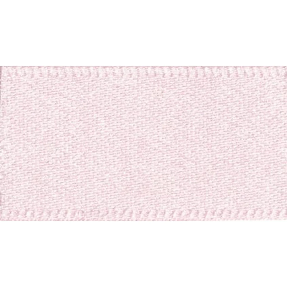 Double Faced Satin Ribbon Pale Pink: 10mm wide. Price per metre.
