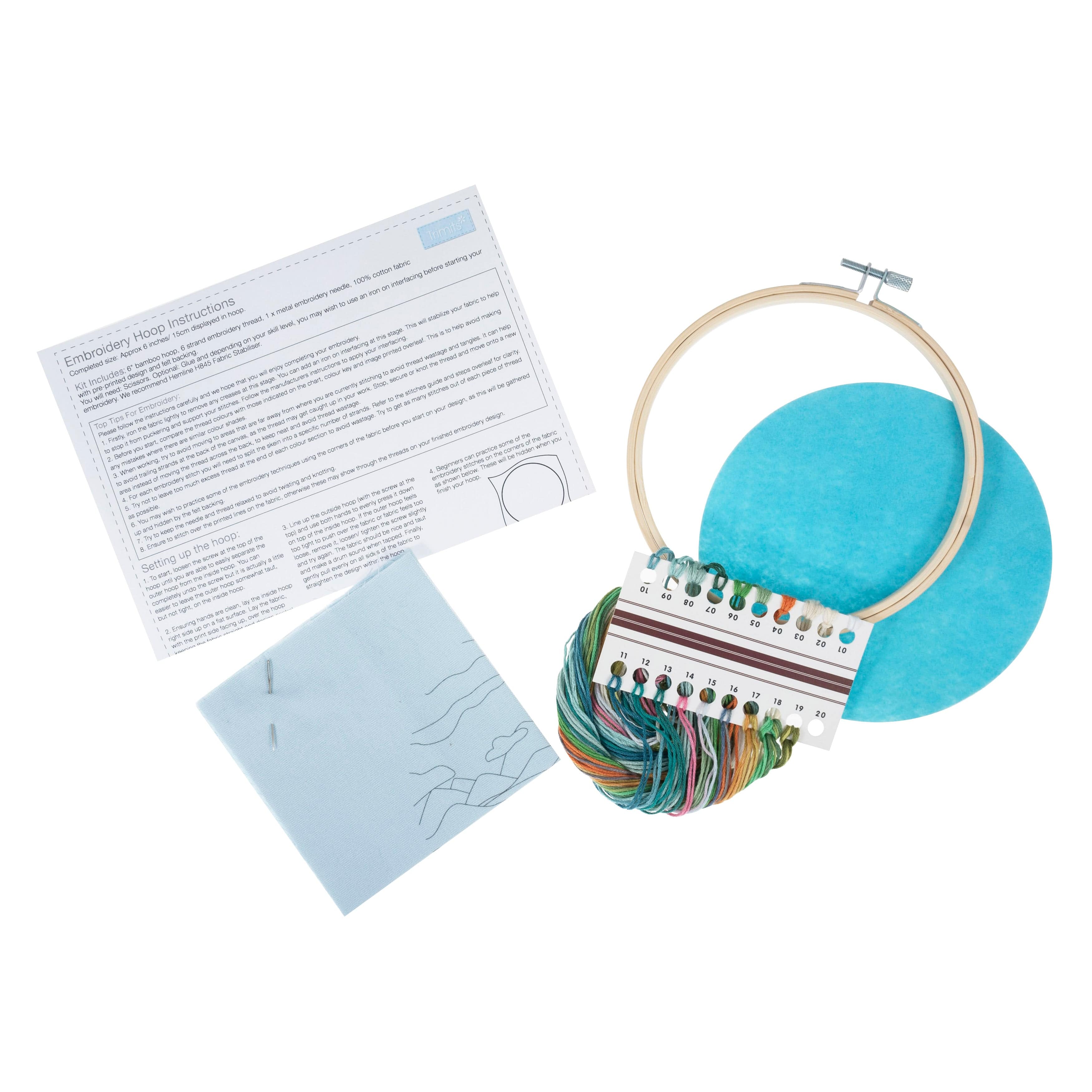Embroidery Hoop Kit Coast Landscape - Image 4