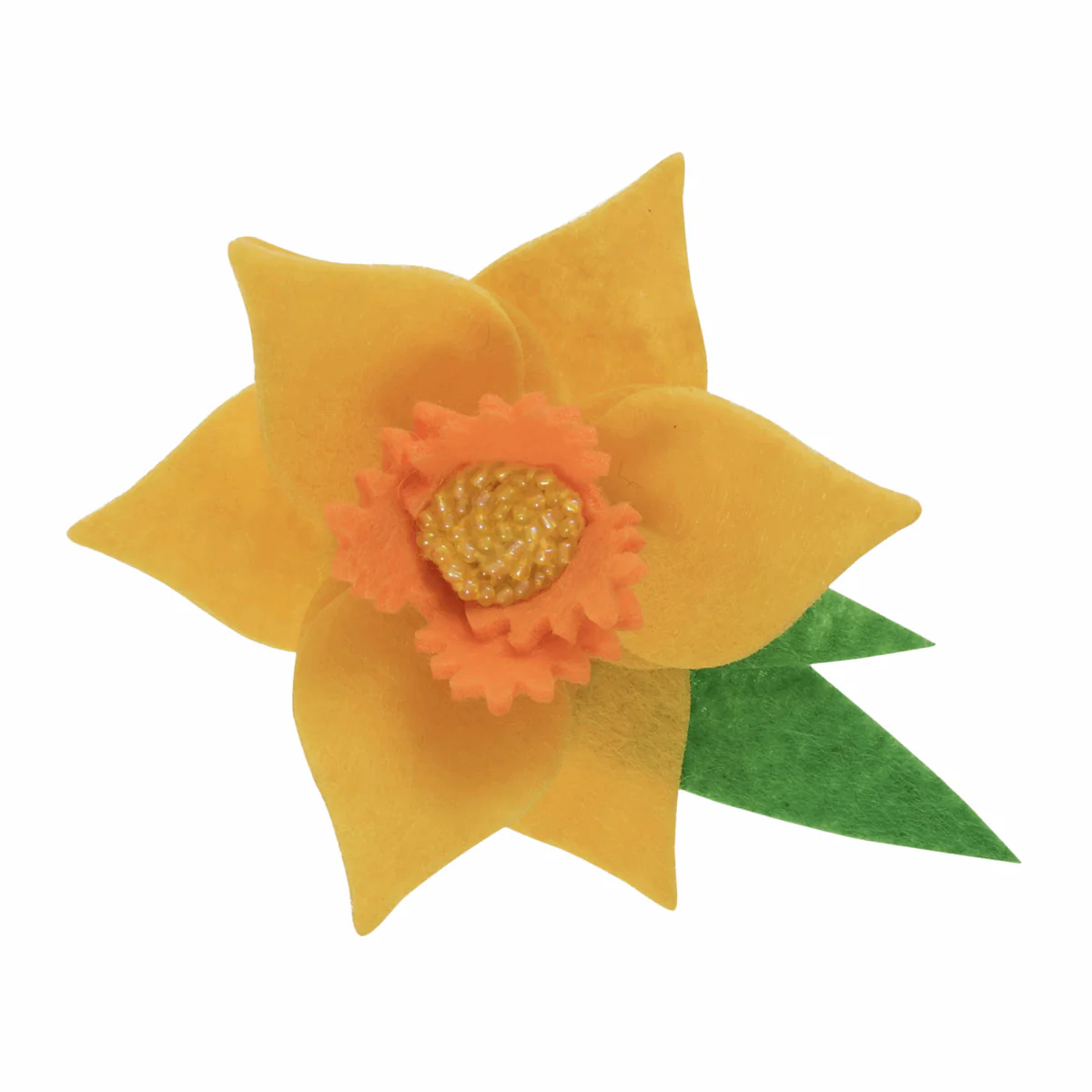 Felt Decoration Kit: Daffodil Brooch - Image 2