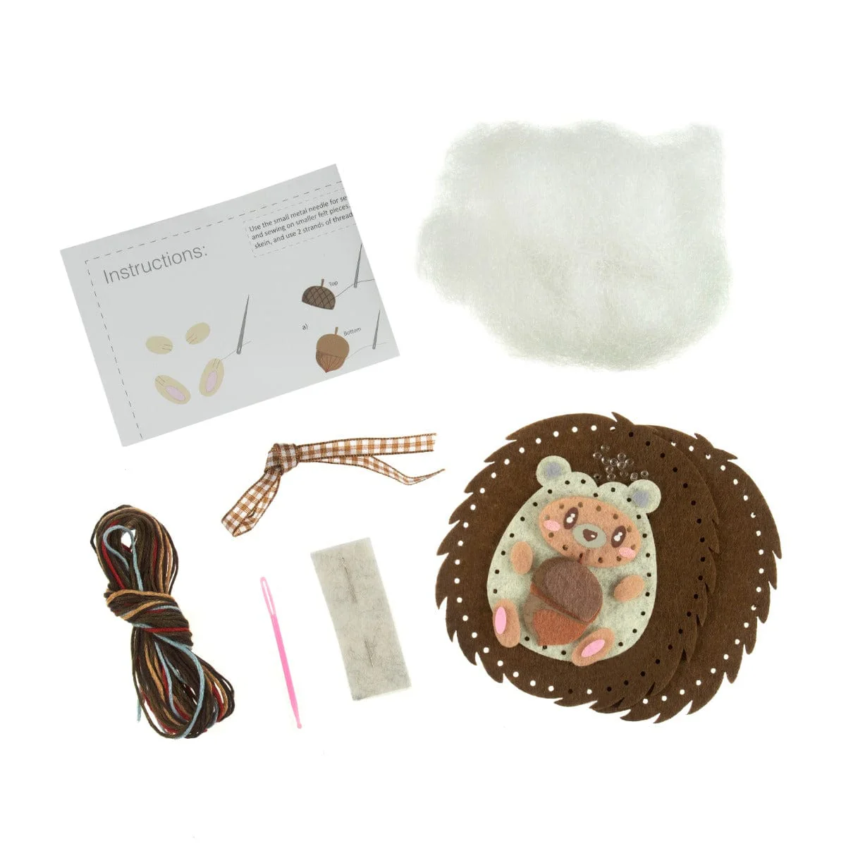 Felt Decoration Kit Hedgehog - Image 2