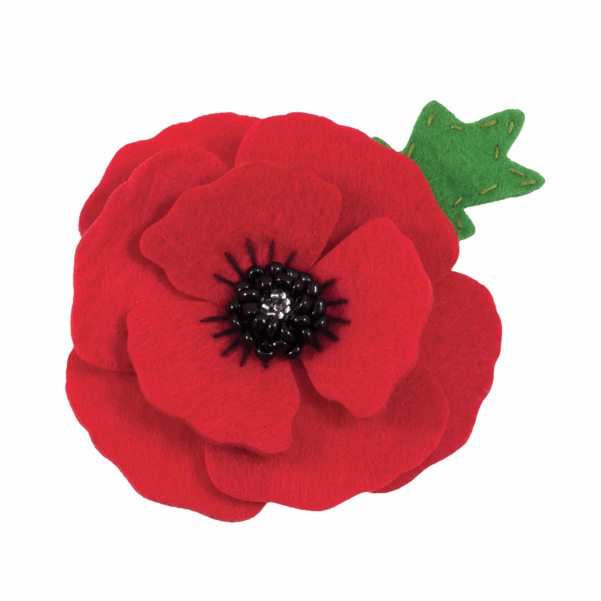Felt Decoration Kit: Make Your Own Poppy Brooch - Image 3