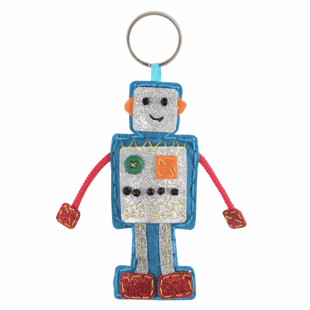 Felt Decoration Kit Robot Key Ring - Image 2
