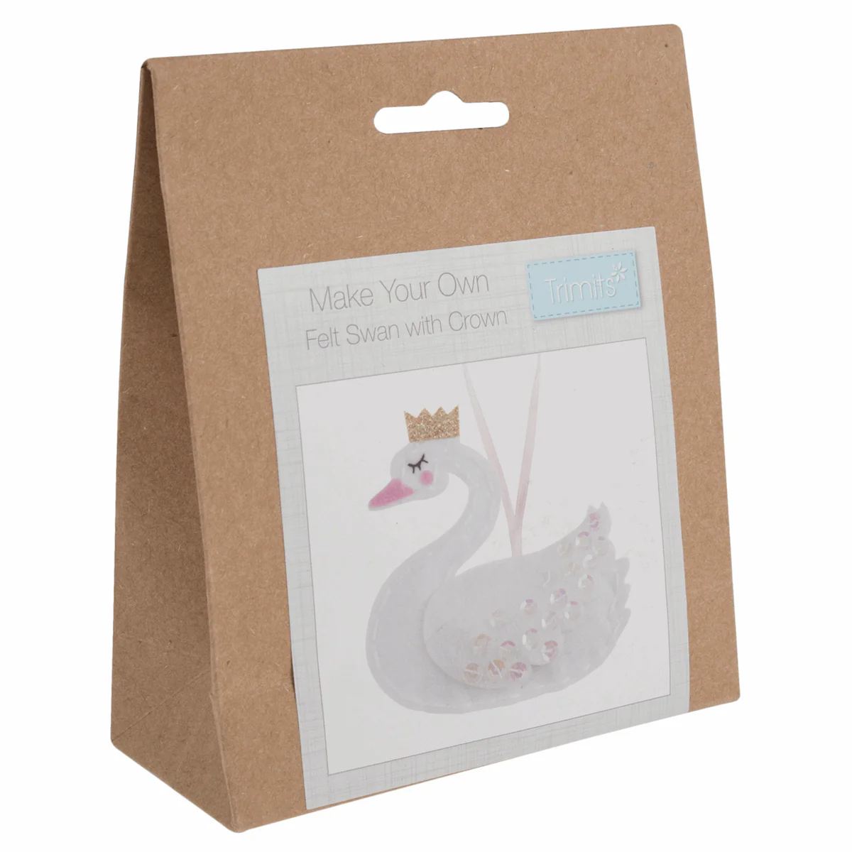 Felt Decoration Kit: Swan with Crown