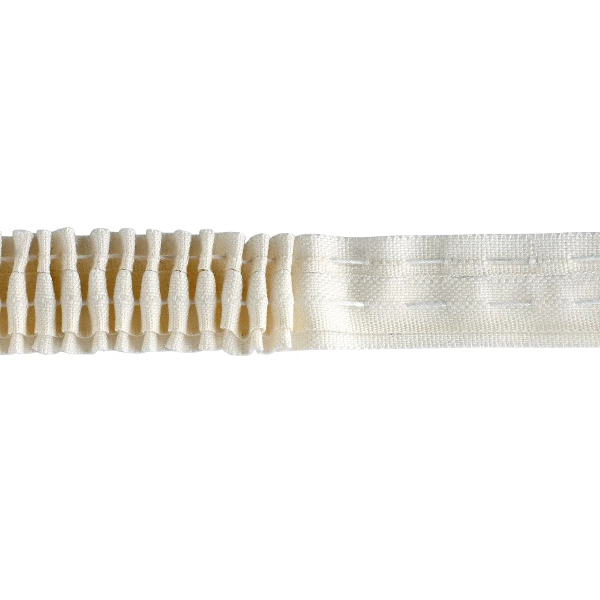 Flanged Natural Curtain Lining Tape: Cream 27mm (1 inch wide). Price per metre