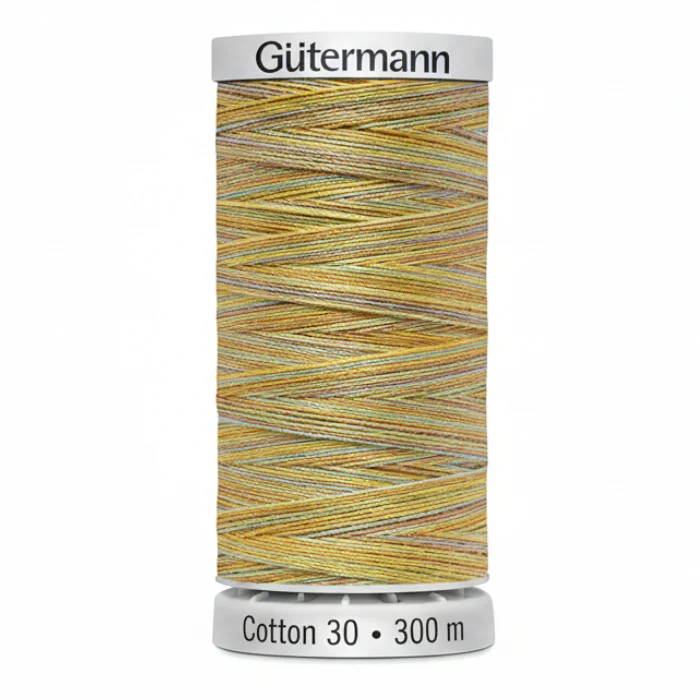 Gutermann Cotton 30 Variegated Yellow/Orange/Red Thread - Image 8