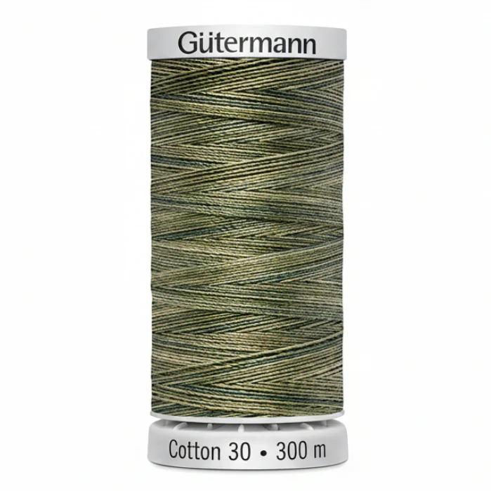 Gutermann Cotton 30 Variegated Green/Blue/Purple Thread - Image 22