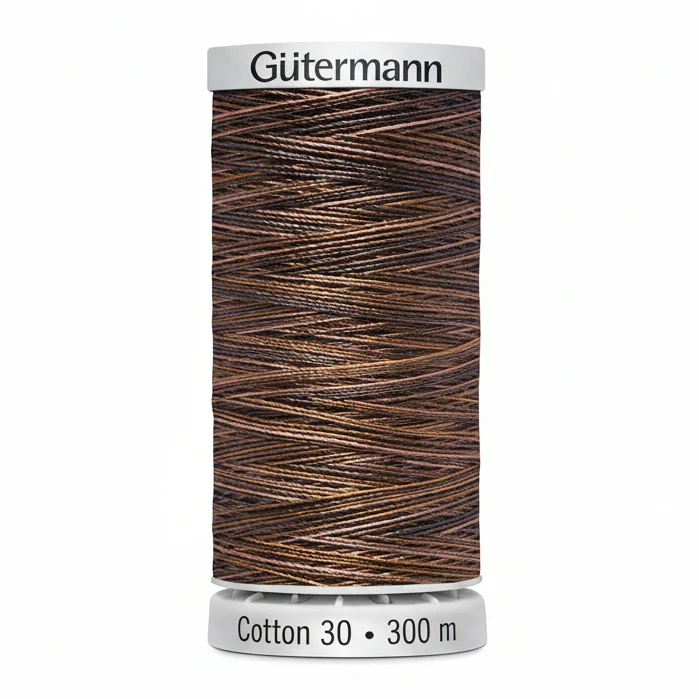 Gutermann Cotton 30 Variegated Grey/Natural Thread - Image 4