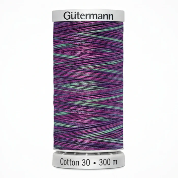 Gutermann Cotton 30 Variegated Pink/Purple Thread - Image 11