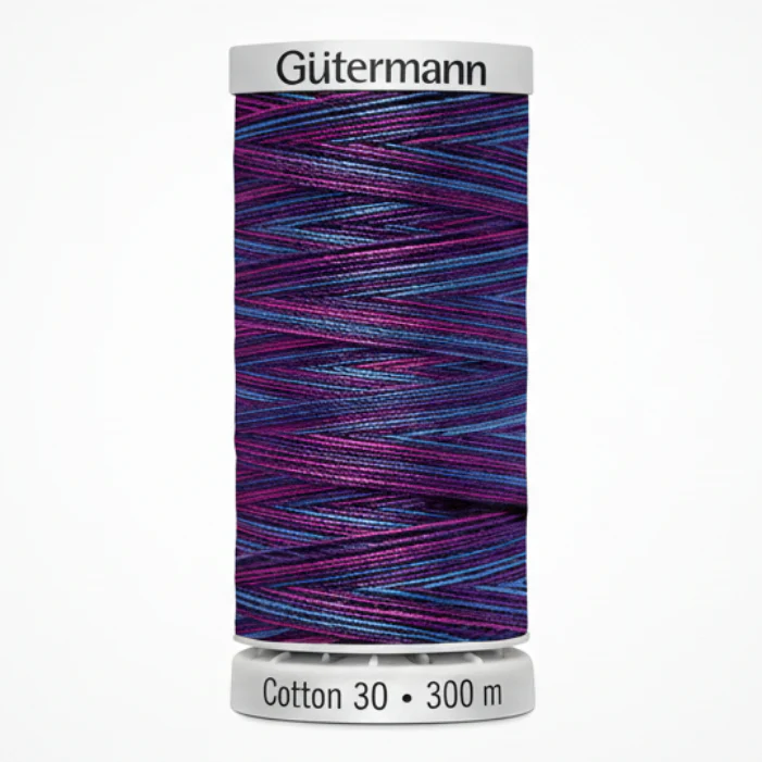 Gutermann Cotton 30 Variegated Pink/Purple Thread - Image 13