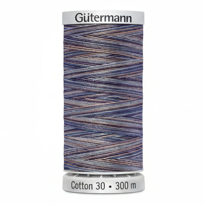 Gutermann Cotton 30 Variegated Pink/Purple Thread - Image 3