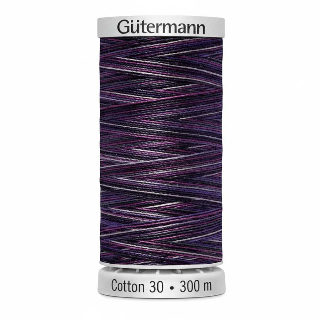 Gutermann Cotton 30 Variegated Pink/Purple Thread - Image 5