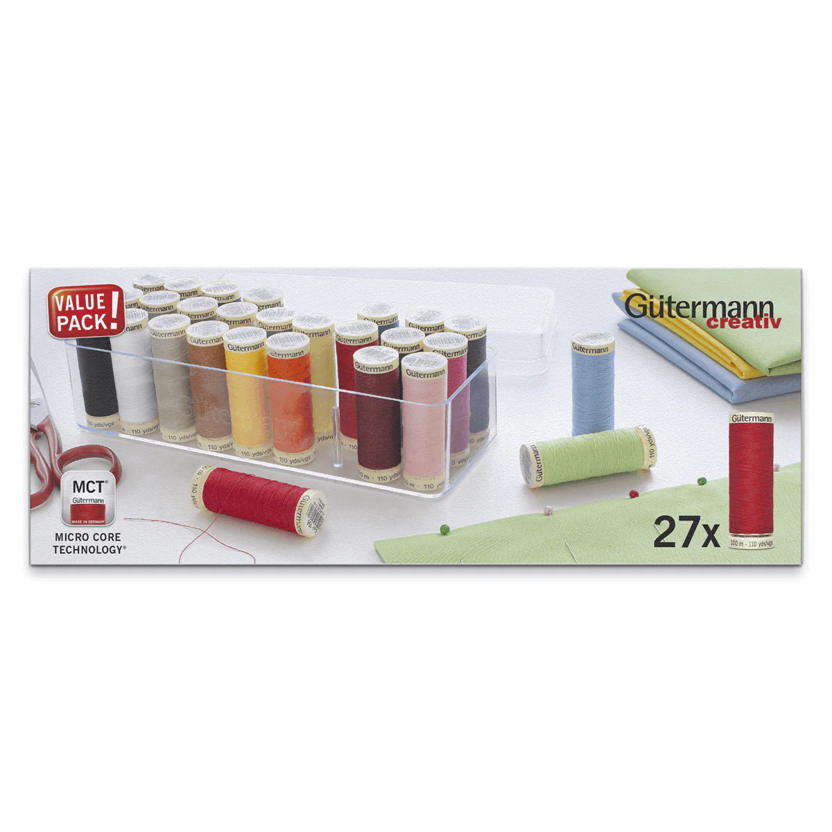 Gutermann Thread Set Polyester Sew-All Thread 100m Pack of 27 - Image 4