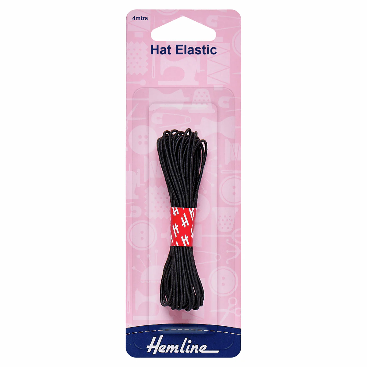 Hat Elastic Black 4 Metres x 1.3mm Wide