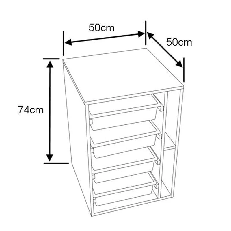 Horn Elements Sewing Drawer Unit White - Image 3