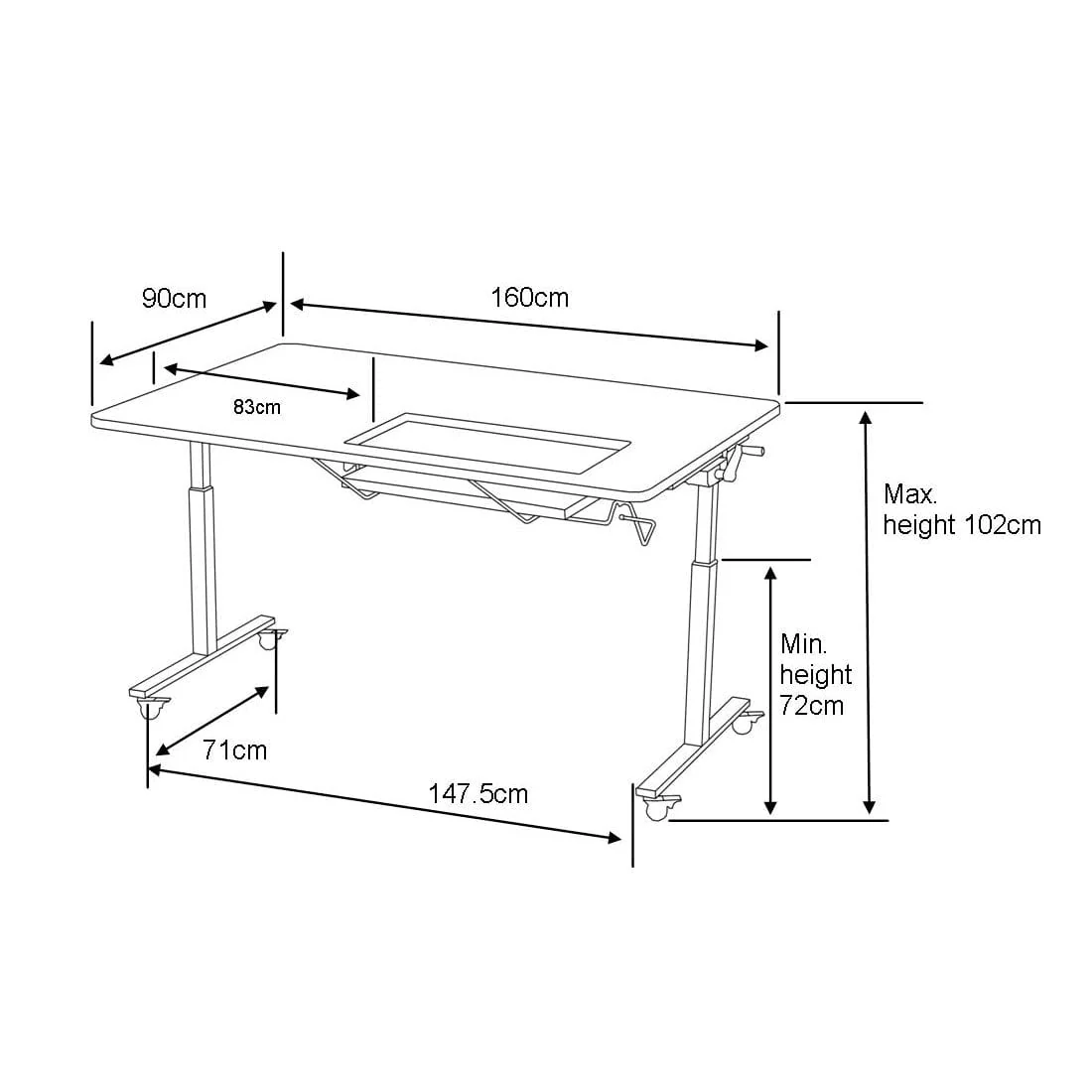 Horn Sewers Vision Table Mk2 White - Image 5