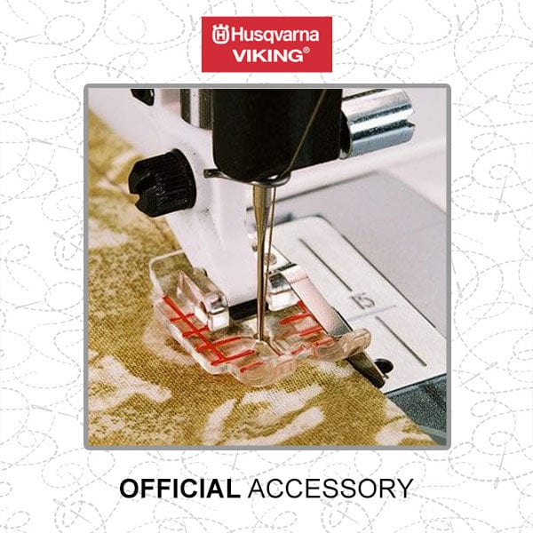 Husqvarna Clear 1/4 Inch Piecing Foot With Guide 412927445