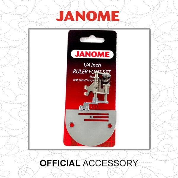 Janome 1/4 Inch Ruler Foot Set: Straight stitch only machines - Image 2