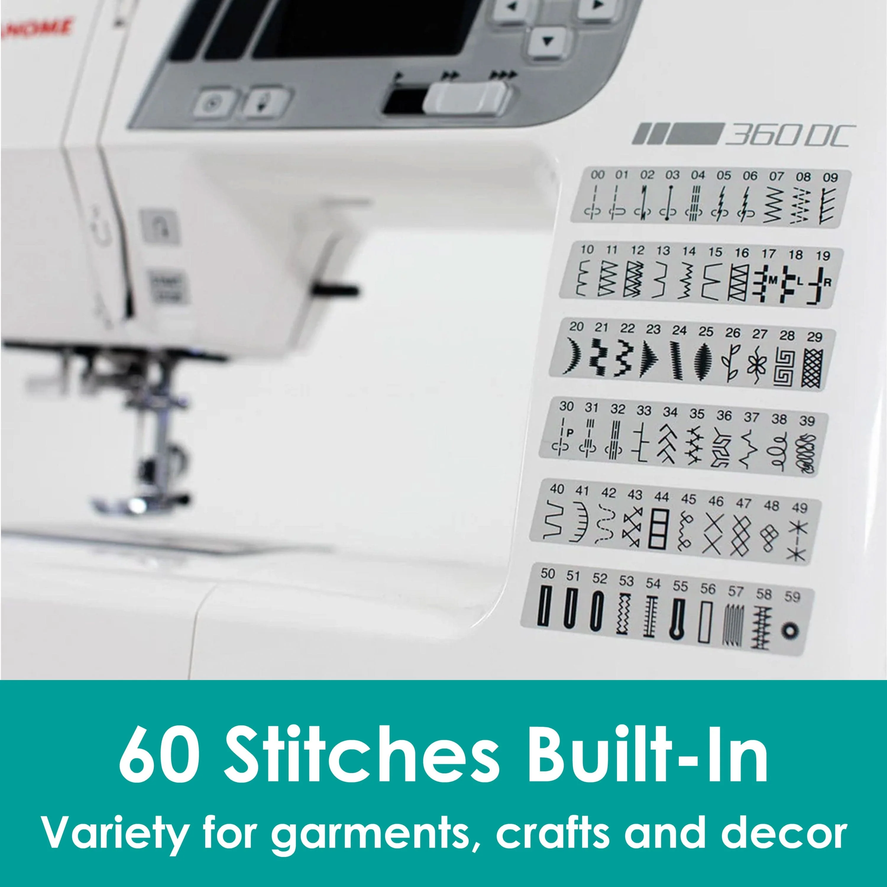 Janome 360DC Sewing Machine - Image 9