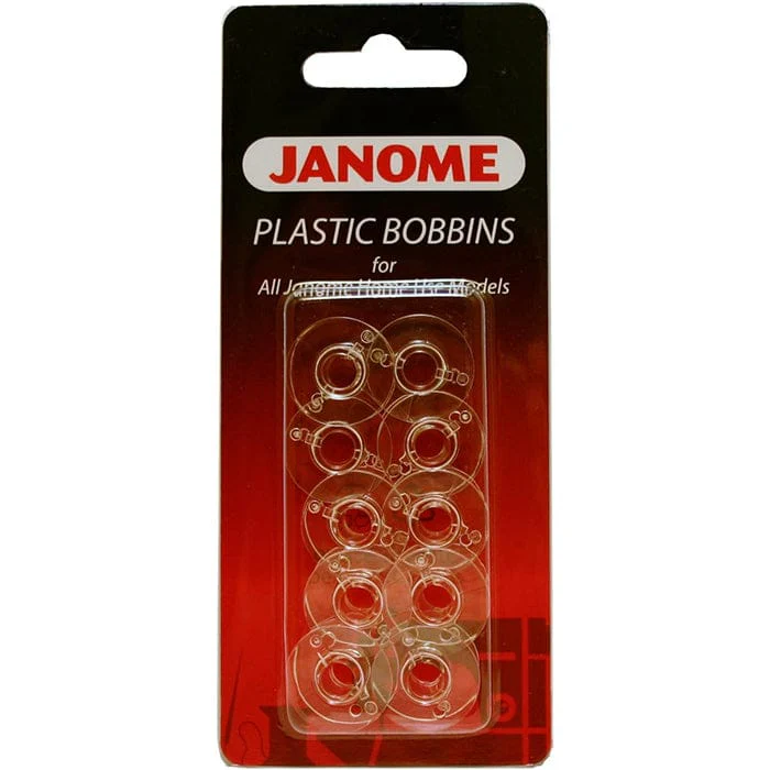 Janome Bobbins - Clear Plastic 10 Pk
