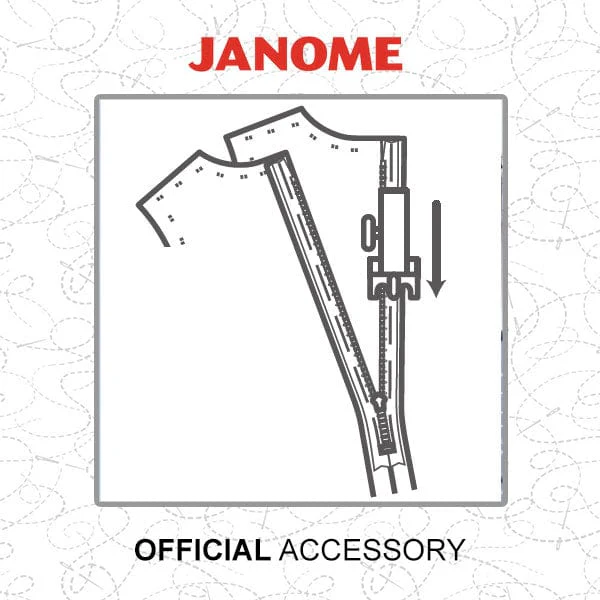 Janome Concealed Zipper Foot (202144009) – Category D - Image 3